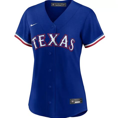 nike women's texas rangers official replica jersey|texas rangers t shirt.